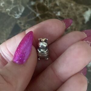 Pandora queen Bee charm 14kt gold and sterling